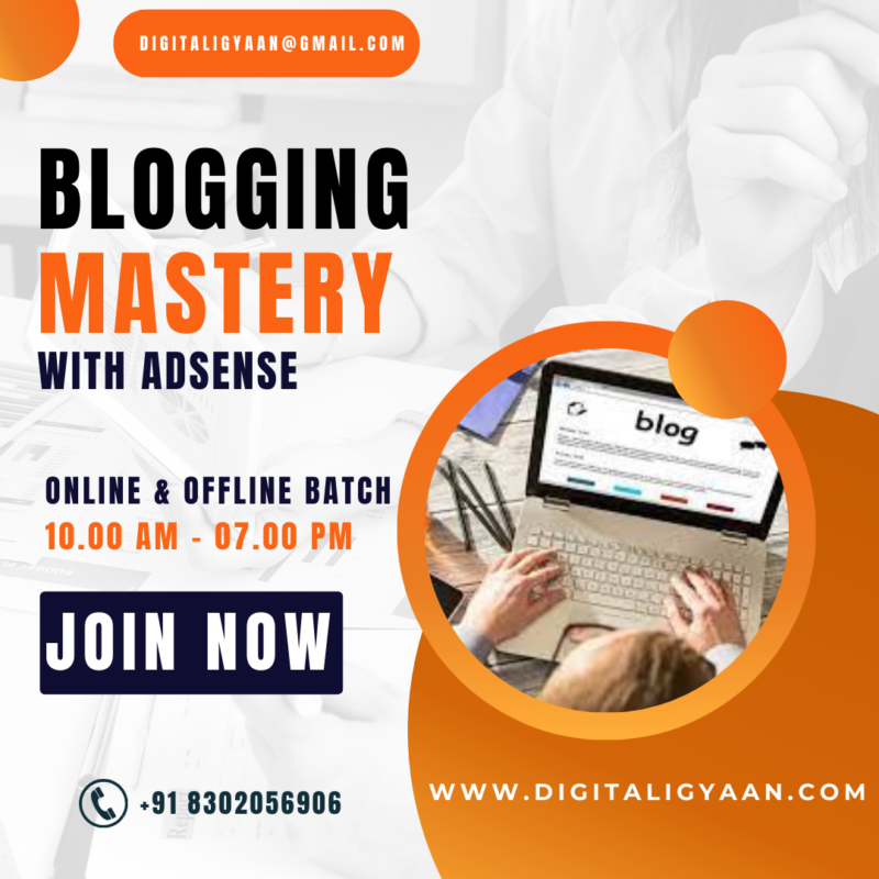 Advanced Blogging Course in 2024 | DigitaliGyaan®